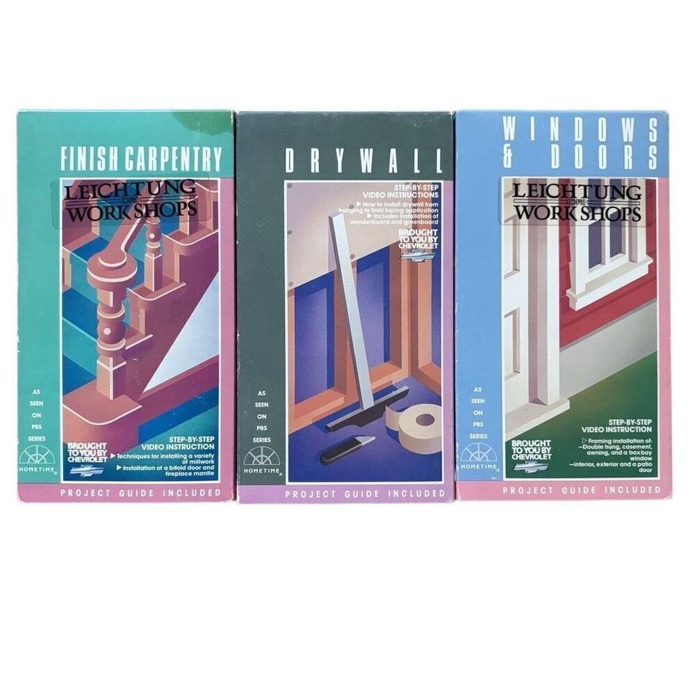 PBS Hometime Leichtung Workshops Home Improvement VHS Tapes